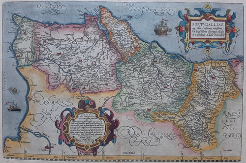 Portugal - A Ortelius - 1598