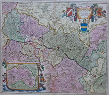 Load image in Gallery view, Frankrijk Elzas France Alsace Germany Zweibrucken Heidelberg - F de Wit - ca 1680