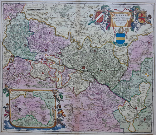 Frankrijk Elzas France Alsace Germany Zweibrucken Heidelberg - F de Wit - ca 1680