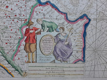 Afbeelding in Gallery-weergave laden, Frankrijk Bordeaux zeekaart France sea chart Bordeaux region - J van Keulen - ca 1700