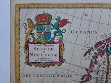 Load image in Gallery view, Scandinavië Sweden Norway Finland Denmark Scandinavia - F de Wit - ca. 1690