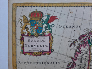 Scandinavië Sweden Norway Finland Denmark Scandinavia - F de Wit - ca. 1690