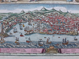 Italië Ligurië Genua Italy Liguria Genoa - M Seutter - circa 1730