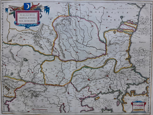 Bulgarije Roemenië Servië Macedonië Balkans - J Blaeu - 1662