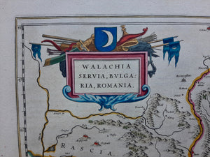 Bulgarije Roemenië Servië Macedonië Balkans - J Blaeu - 1662