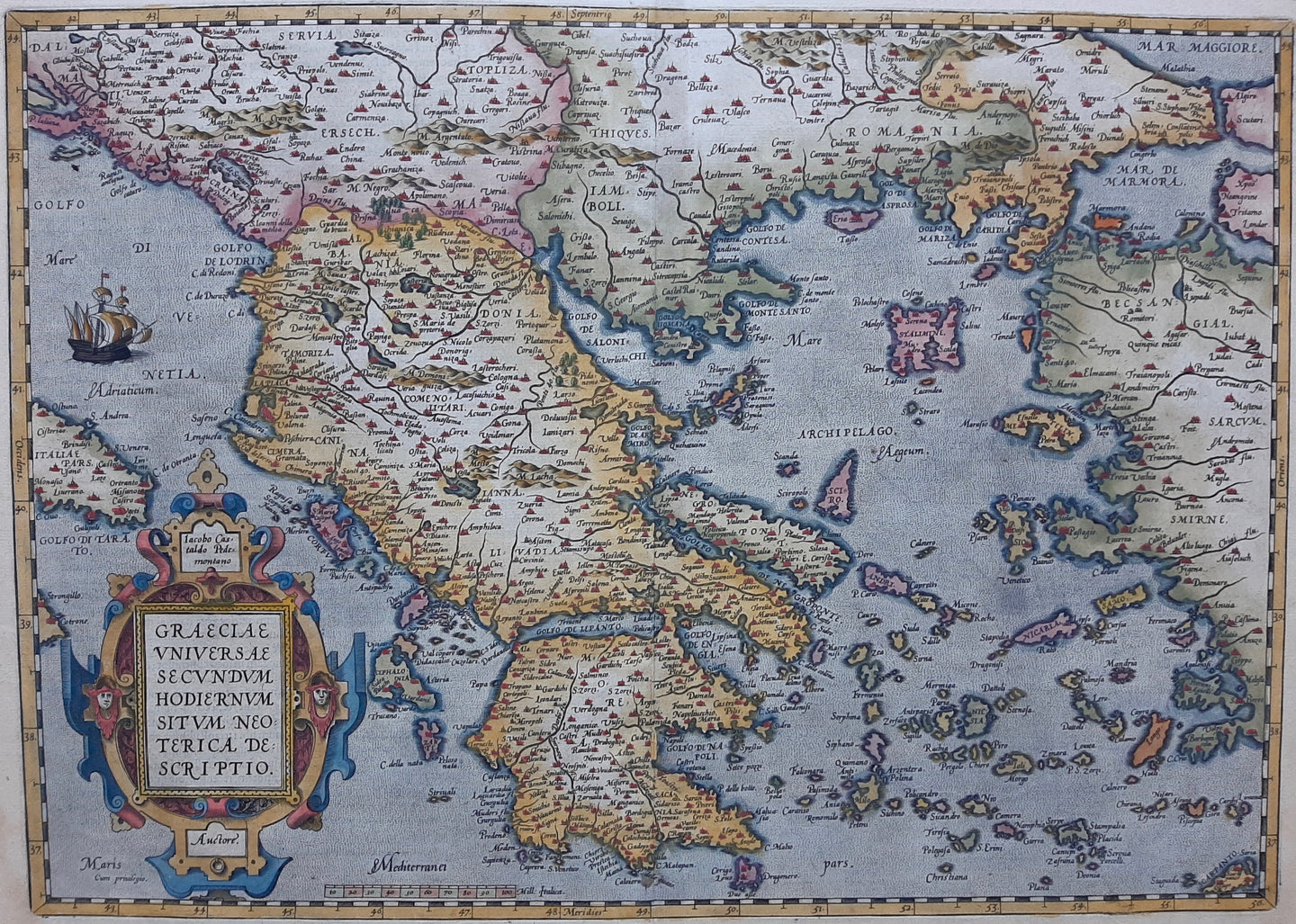 Griekenland Greece - A Ortelius - 1603