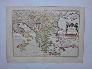 Griekenland Balkan Italië Greece Balkans Italy - AH Jaillot / N Sanson - 1700