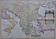 Afbeelding in Gallery-weergave laden, Griekenland Balkan Italië Greece Balkans Italy - AH Jaillot / N Sanson - 1700