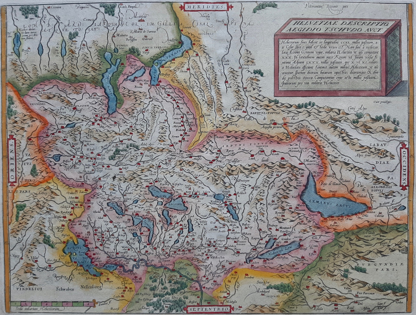 Zwitserland - A Ortelius - 1584