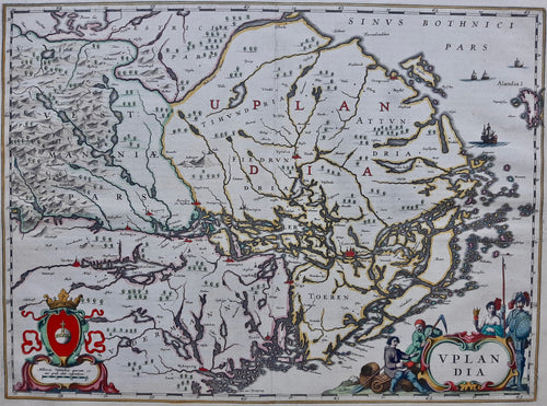 Zweden Sweden Uppland - J Janssonius - ca 1646