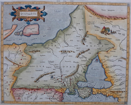 Oost-Europa Rusland Eastern Europe Russia Ukraina Ptolemy map - P Bertius / G Mercator / C Ptolemaeüs - 1618