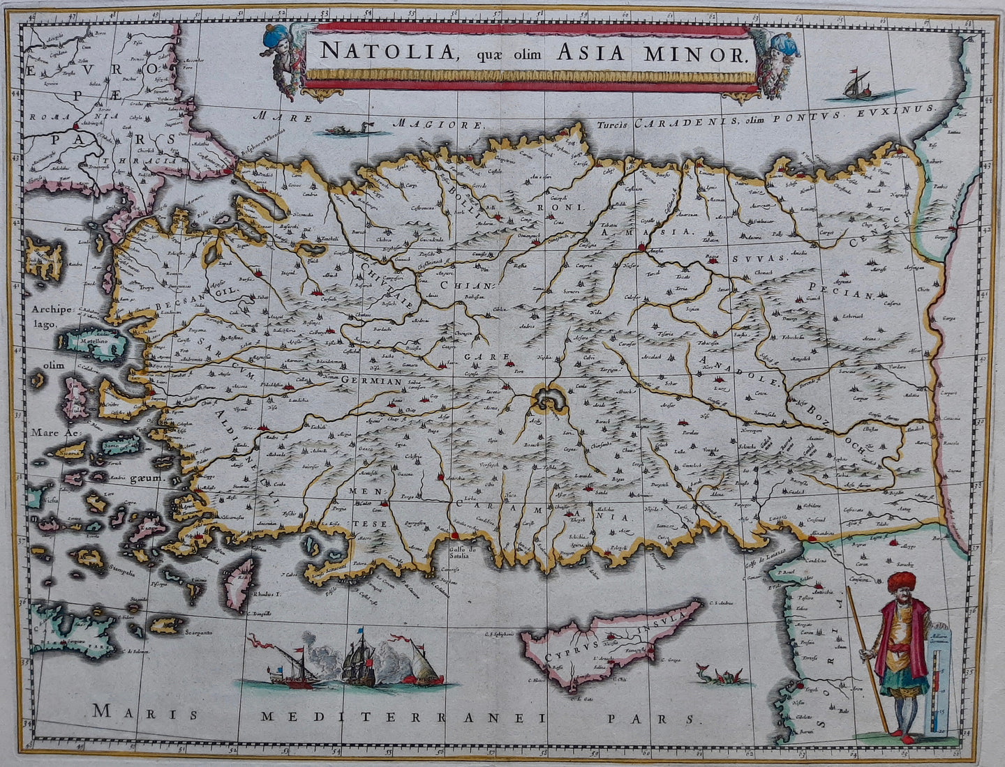 Turkije Turkey - W en J Blaeu - circa 1640