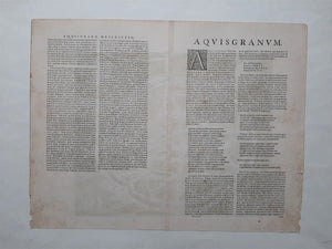 Duitsland Aken Germany Aachen Stadsplattegrond in vogelvluchtperspectief - G Braun & F Hogenberg / J Janssonius - 1657