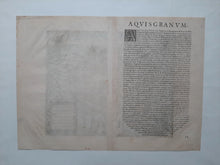 Afbeelding in Gallery-weergave laden, Duitsland Aken Germany Aachen Stadsplattegrond in vogelvluchtperspectief - G Braun &amp; F Hogenberg - 1572