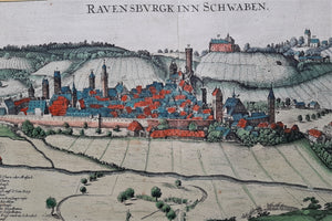 Duitsland Biberach Ravensburg Germany - J Janssonius - 1657