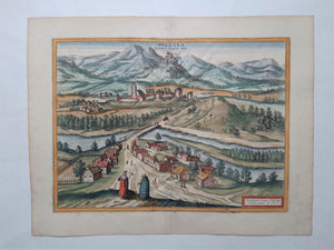 Hongarije Drégelypalánk - G Braun & F Hogenberg - 1618