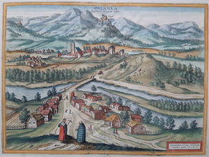 Hongarije Drégelypalánk - G Braun & F Hogenberg - 1618