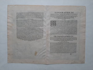 Zweden Hven Uraniborg Observatorium Tycho Brahe - G Braun & F Hogenberg - 1588