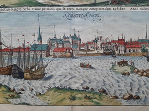 Denemarken Kopenhagen - G Braun & F Hogenberg - 1588