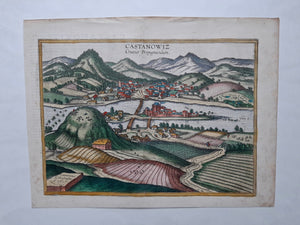Kroatië Kostajnica Croatia - G Braun & F Hogenberg / J Janssonius - 1657