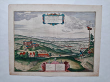 Afbeelding in Gallery-weergave laden, Oostenrijk Kasteel Liechtenstein Wenen Austria Burg Liechtenstein Vienna - J Janssonius - 1657