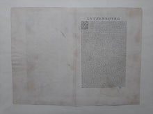 Afbeelding in Gallery-weergave laden, Luxemburg Stadsplattegrond in vogelvluchtperspectief - G Braun &amp; F Hogenberg - 1588