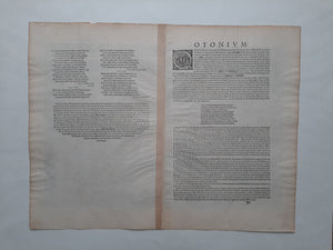 Denemarken Odense Stadsplattegrond in vogelvluchtperspectief - G Braun & F Hogenberg - 1623