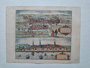 Letland Riga Latvia Rusland Kaliningrad (Königsberg) Russia - G Braun & F Hogenberg - 1588