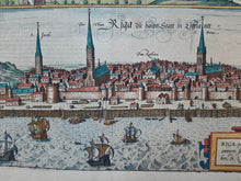 Afbeelding in Gallery-weergave laden, Letland Riga Latvia Rusland Kaliningrad (Königsberg) Russia - G Braun &amp; F Hogenberg - 1588