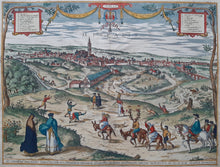 Load image in Gallery view, Spanje Sevilla Aanzicht - G Braun &amp; F Hogenberg - 1623