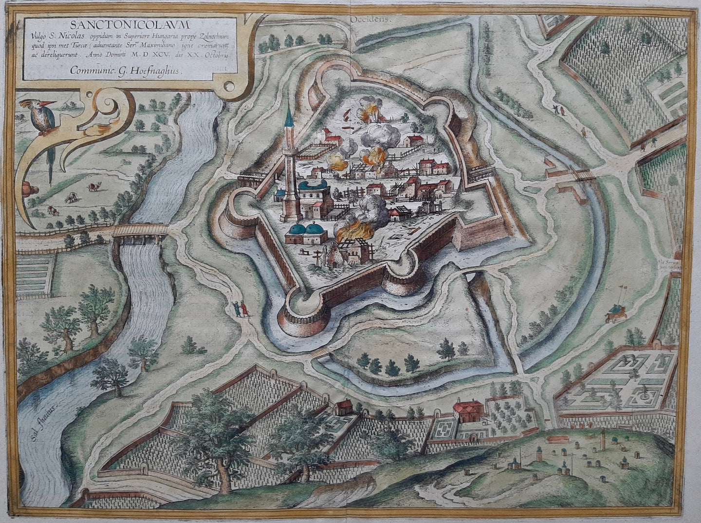 Hongarije Törökszentmiklós Hungary - G Braun & F Hogenberg - 1618