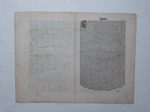 Tunesië Tunis en nabije omgeving Aanzicht in vogelvluchtperspectief - G Braun & F Hogenberg - 1575