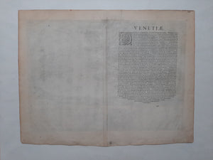 Italy Venetië Venice bird's-eye view - G Braun & F Hogenberg - 1575