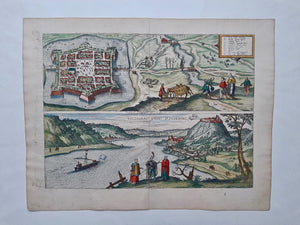 Slowakije Nové Zámky Slovakia Hongarije Visegrád Hungary - G Braun & F Hogenberg - 1623