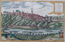 Load image in Gallery view, Tsjechië Moravië Znojmo (Znaim) Czech Republic - G Braun &amp; F Hogenberg - 1618