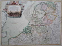 Afbeelding in Gallery-weergave laden, 7 provinciën Map of the Seven United Provinces - J Janvier - 1784