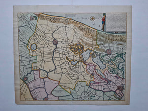 Rijnland, Amstelland en aangrenzende gebieden met Den Haag, Haarlem en Gouda - P Bruinsz / CJ Visscher / P van der Aa - 1724
