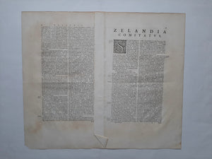 Zeeland - Joan en Willem Jansz Blaeu - 1662