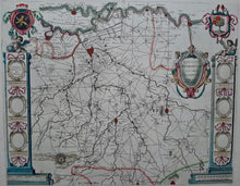 Afbeelding in Gallery-weergave laden, Brabant Quarta Pars Brabantiae cujus caput Sylvaducis &#39;s-Hertogenbosch Eindhoven - WJ Blaeu - 1635