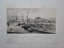 Afbeelding in Gallery-weergave laden, Amsterdam IJ Oude Jachthaven Nieuwe Stadsherberg - CF Stemler - 1871