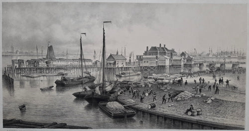 Amsterdam IJ Oude Jachthaven Nieuwe Stadsherberg - CF Stemler - 1871