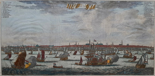 Amsterdam Aanzicht vanaf het IJ - I Tirion / J Wagenaar - 1760