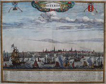 Afbeelding in Gallery-weergave laden, Amsterdam Aanzicht vanaf het IJ - Frederick de Wit - ca. 1685