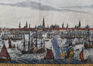 Amsterdam Aanzicht vanaf het IJ - Frederick de Wit - ca. 1685