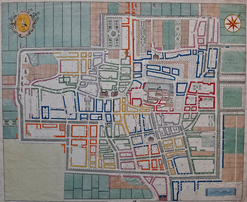 Den Haag Stadsplattegrond van 's-Gravenhage - Alexander Bakhuyzen / Antoni Zürcher - 1817