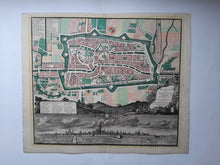 Afbeelding in Gallery-weergave laden, Utrecht Stadsplattegrond en aanzicht - M Seutter - ca. 1740