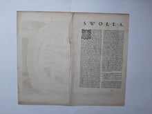 Afbeelding in Gallery-weergave laden, Zwolle Stadsplattegrond in vogelvluchtperspectief - G Braun &amp; F Hogenberg / J Janssonius - 1657