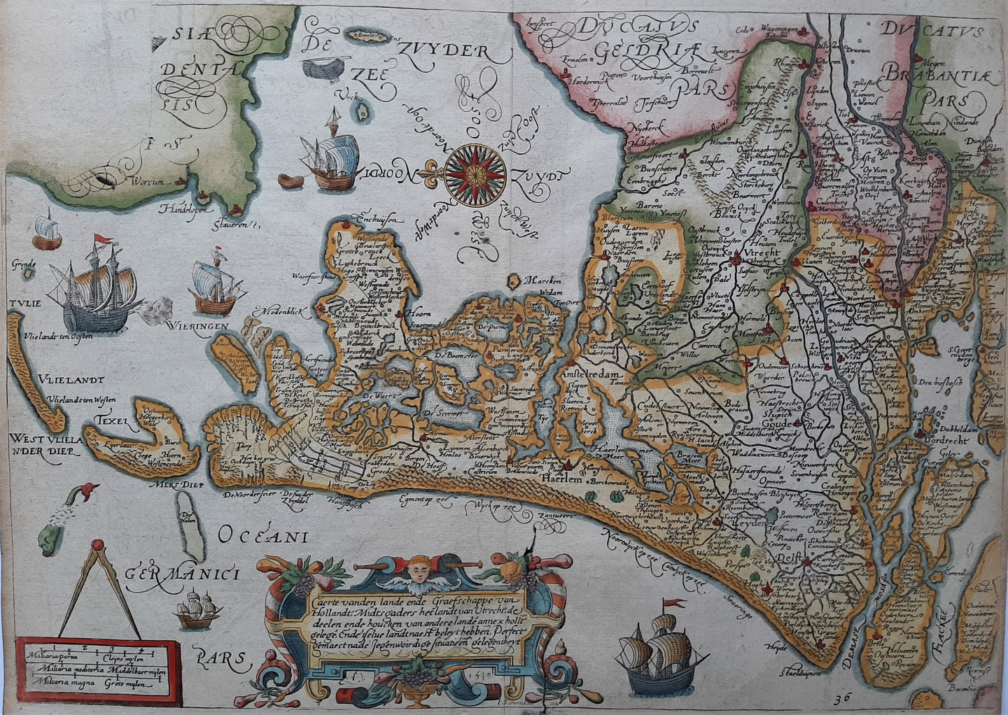 Holland - JP Saenredam / WJ Blaeu / L Guicciardini - 1613