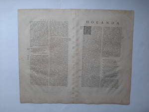 Holland - J Janssonius - 1653