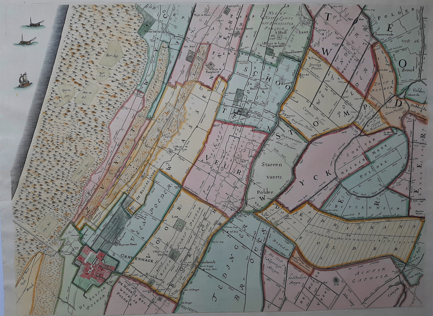 Zuid-Holland Den Haag Wassenaar Zoetermeer - JJ Dou / S van Broeckhuysen - 1688